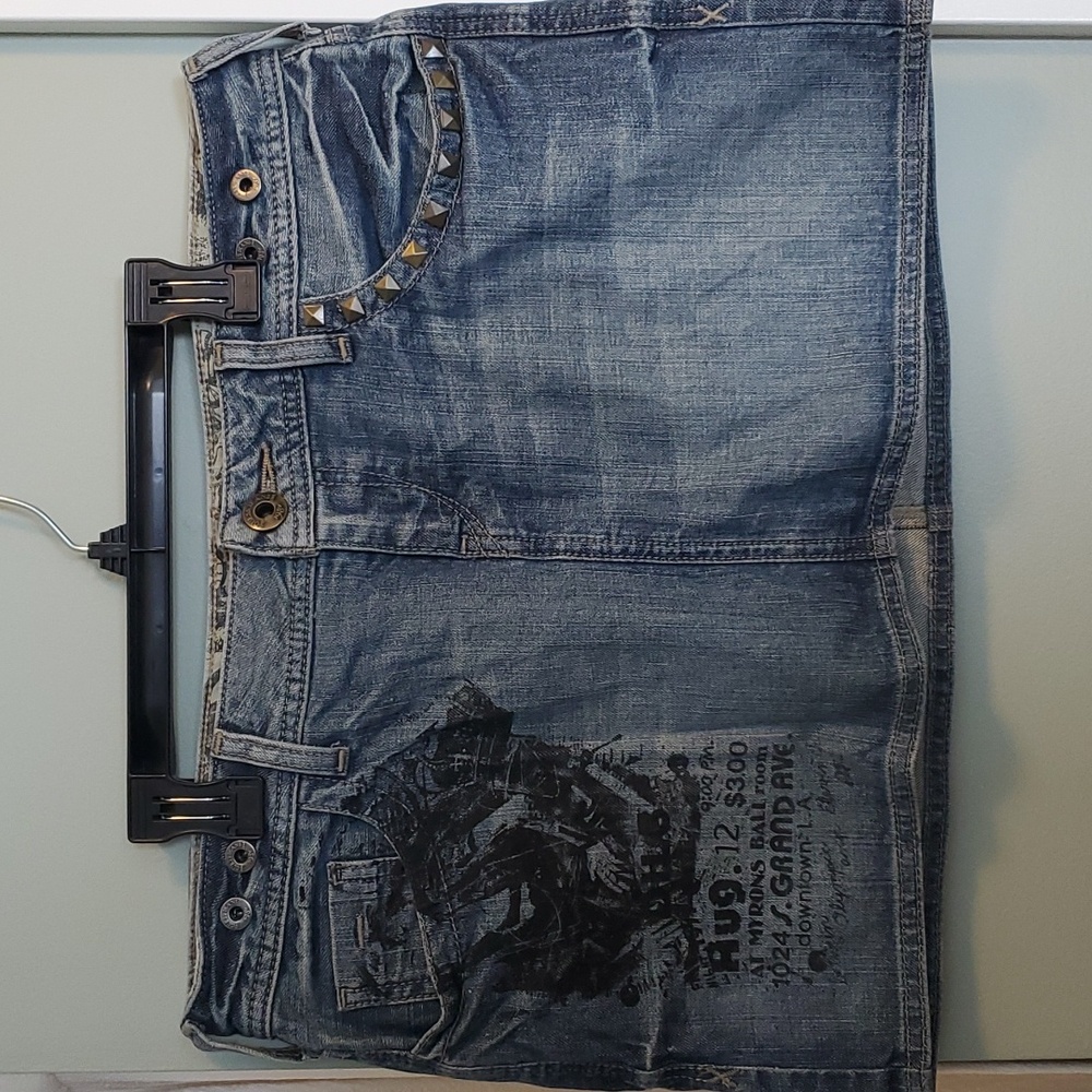 Guess jean skirt (no suspenders)